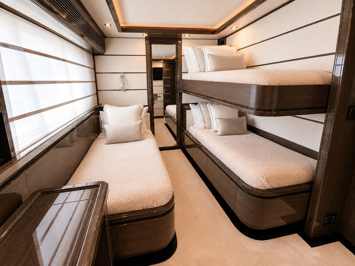 Twin cabin with pullman berth